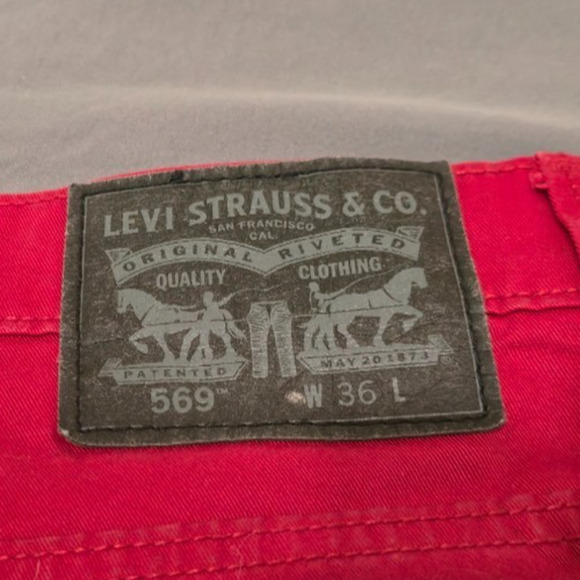Levi's Men's 569 Loose-Fit Straight Denim Jean Shorts 36‎ - Picture 4 of 5